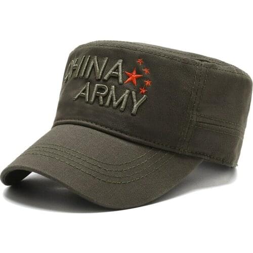 GBCNYIER CHINA Army Hat Flat Top Outdoor Shade Cap Breathable Adjustable Cheap Good Quality Military Cap Unisex Cool