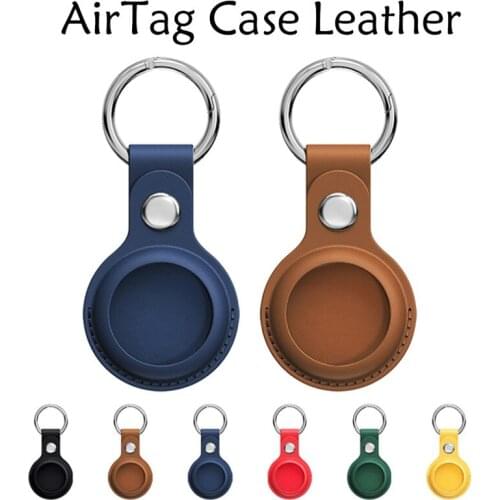 High quality Leather Case For Apple Airtags Protective cover For Apple Locator Tracker Anti-lost Device Keychain Protect Sleeve