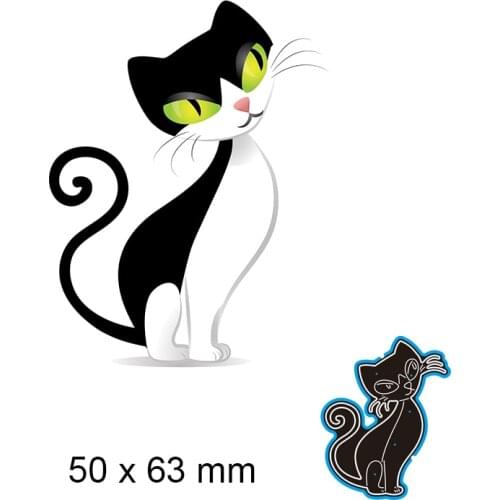 Metal Cutting Dies Cat New Scrapbook Paper Decoration Template Embossing DIY Paper Card Craft