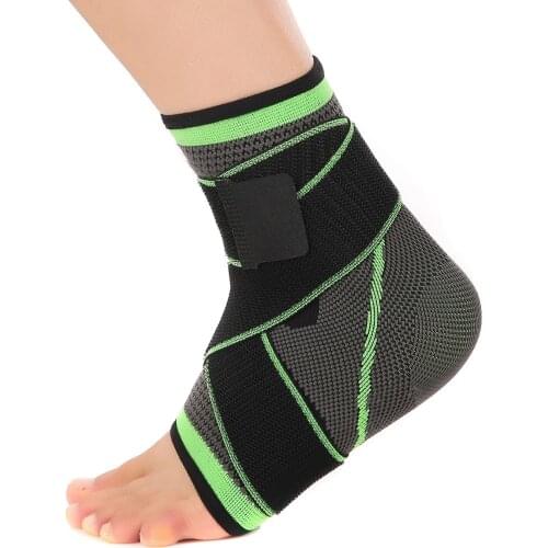 Ollas 1PCS Nylon Pressurized Bandage Ankle Support Wrist Sports Gym Men Basketball Elastic Breathable Bandage Ankle Protector