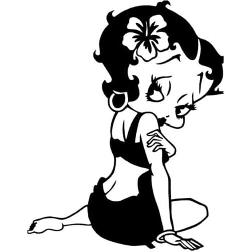 Sexy and beautiful Betty Bupp car sticker cross country motorcycle auto parts decoration refrigerator car fun Decal PVC