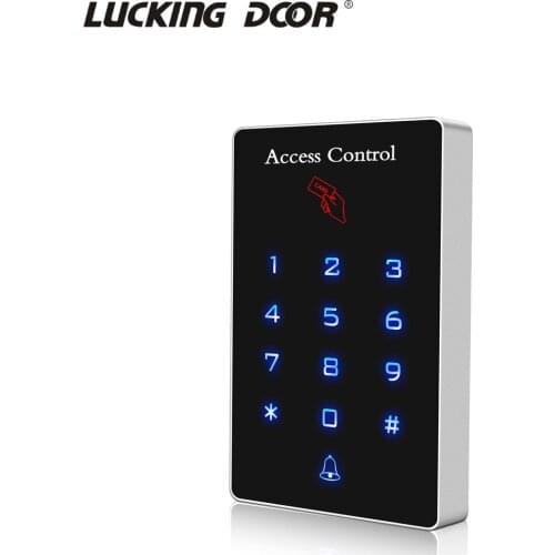Backlight Touch 125khz RFID Card Access Control keypad reader Door Lock opener wiegand 26 output door access control system