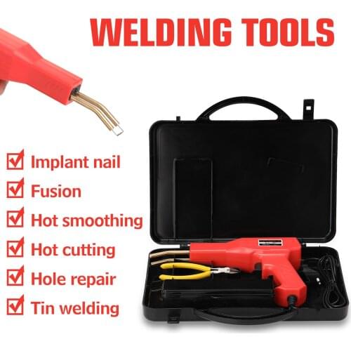 Handy Plastics Welders Garage Tools Hot Staplers Machine Staple PVC Repairing Machine Car Bumpers Repairing Stapler Welding Tool