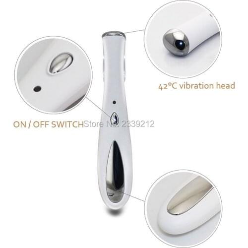 Brand New Mini Electric Eye Massager Beauty massageador Anti-aging remove eye wrinkles dark circle pouch Eye Care Beauty machine
