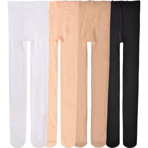 2018 spring white flesh color childrens pantyhose ballet dance tights girls children velvet solid color pantyhose girls tights