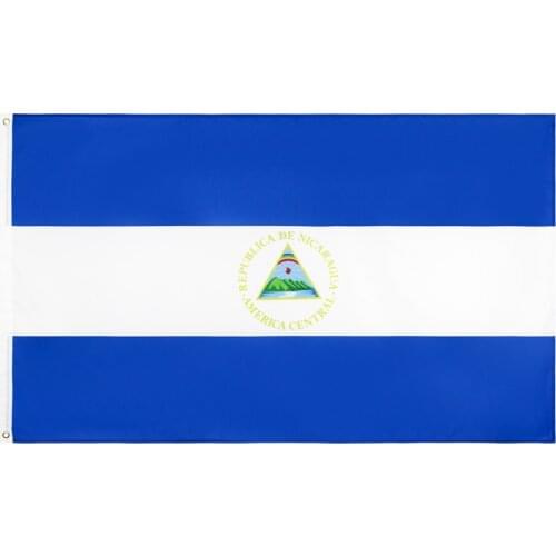 Xiangying hanging 90*150cm ni nic Nicaragua flag For Decoration
