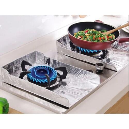 1 Pair Splatter Shield Screen Gas Stove Oil Splash Protector Burner Cover Cleaning Pad Frying Guard Kitchen Cooking Board Tools