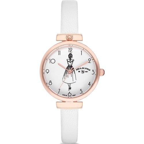 Aqua Di Polo 1987 New Trend Women 'S Watches Quartz Wrist watch Luxury Famous Top Brand Fashion Casual Dress Watch Quartz leather Cord
