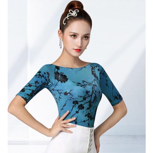 Woman dance national standard Dance Top Latin dance clothing