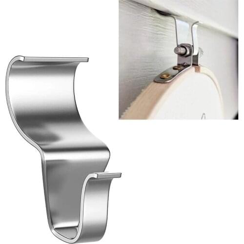 10pcs Stainless Steel S-shaped hook hidden wall joints siding vinyl Hanging hook for Kitchen Bedroom Office Plants Hanger Rack