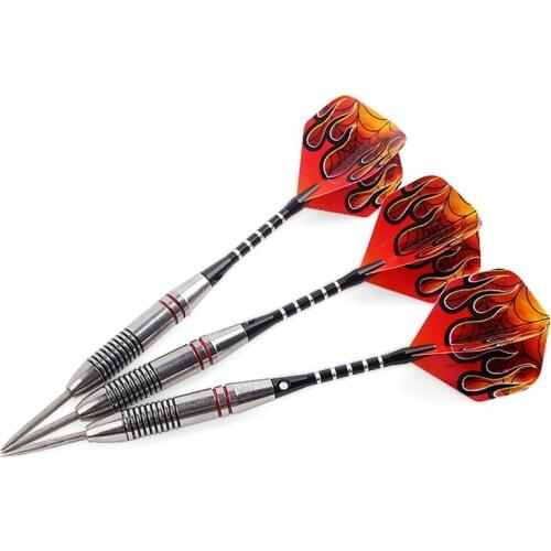 3 Pcs/Set 24g Professional Steel Tipped Darts with Aluminium Shafts Dart Flights Indoor Sports Christmas Gift Shooting Sports