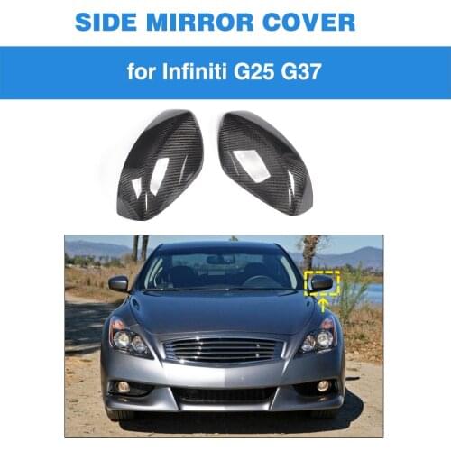 Car Side Rear View Mirror Cover Cap for Infiniti G37 G Series 2007 - 2013 Side Mirror Cap Shell