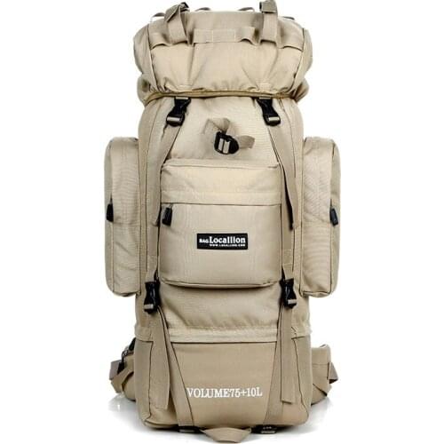 Large 85L Outdoor Backpack Travel Multi-purpose Climbing Backpacks Hiking Big Capacity Rucksacks Camping Waterproof Sports Bags