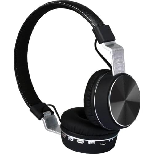 Bovitar Universal Wireless Bluetooth Headset Stereo Enhanced Noise Reduction Head Band Type Music Earphone For Smartphone