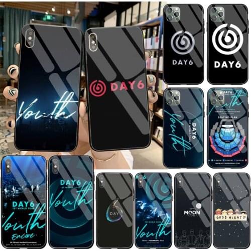 CUTEWANAN DAY6 1ST World Tour YOUTH Phone Case Tempered Glass For iPhone 11 Pro XR XS MAX 8 X 7 6S 6 Plus SE 2020 case