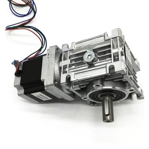 20:1 Worm Gearbox RV030 Speed Reducer 14mm output W/Nema23 Stepper Motor 3A 56MM 1.2NM 172Oz-in kit Convert 90 degree CNC Router