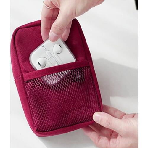 Digital USB Cable Gadget Organizer Zipper Charger Wires Storage Bag Portable Power Bank Pouch Travel Cable Bag