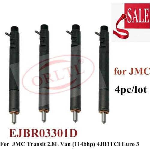 4PC ejbr03301d EJBR03301D 3301D Injector Nozzle L163PBD VALVE 9308-622B FOR JMC Euro 3 Transit 2.8L Van (114bhp) 4JB1TCI