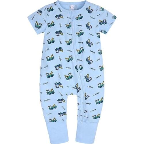 Baby Romper Suit Short-Sleeved Conjoined Clothing Cotton Baby Climb Clothes Boy And Girls Rompers Baby Clothes Girl Rompers