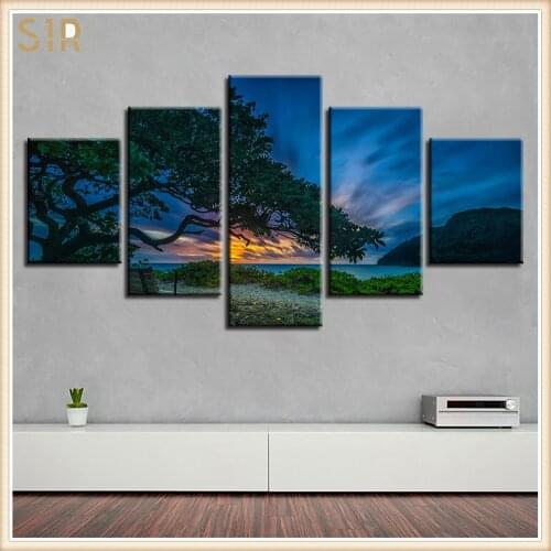Beautiful Scenery HD Printed 5 Piece Canvas Art Scenery Painting Wall Pictures for Living Room Home Decor Anime Poster Wall Art