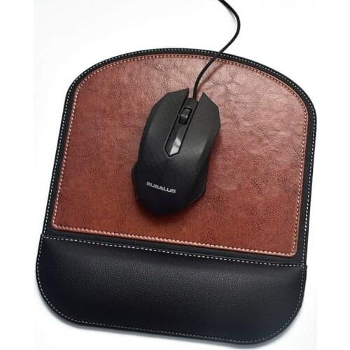 Creative fashion waterproof non-slip leather wrist mouse pad oval home office gaming multifunctional mouse pad
