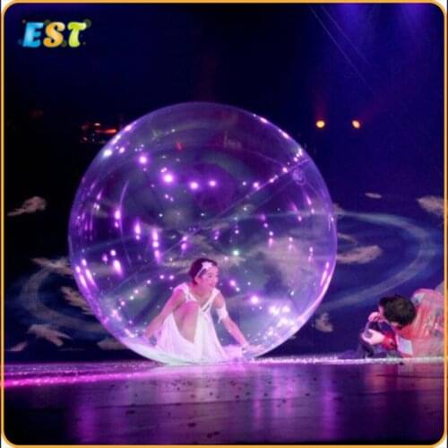 PVC Water Toys Inflatable Water Walking Ball Show ball Inflatable Dancing Ball For Woman