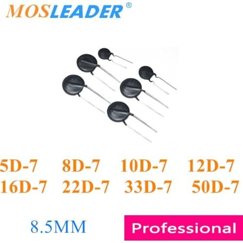 Mosleader 1000pcs DIP NTC Thermistor 5D-7 8D-7 10D-7 12D-7 16D-7 22D-7 33D-7 50D-7 8.5MM 5D7 8D7 10D7 12D7 16D7 22D7 33D7 50D7