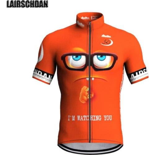 Orange Bicycle Clothing Man Uniform Short Sleeve Mtb Jersey LairschDan Bike Wear Shirt High Quality Ropa Ciclismo Hombre Verano