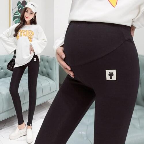 Thick Pregnant Women Autumn Pregnancy Pencil Pants Spring Winter Casual Maternity Legging Elastic Waist Belly Legging Clothes
