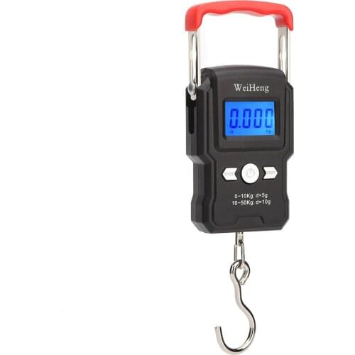 50Kg/5g LCD Digital Display Backlight Portable Hanging Hook Scale Double Accuracy Fishing Travel Mini Electronic Weighing Scale