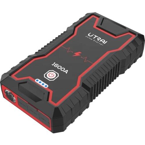 UTRAI Portable Powerbank Car Jump Starter 12v 1600A 16000mAh With Safety Hammer Emergency Tool Booster Power Pack