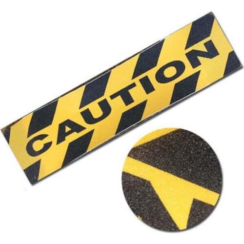 60x15CM "CAUTION" Adhesive Tape Sticky Warning Tape Floor Anti-Slip Tape