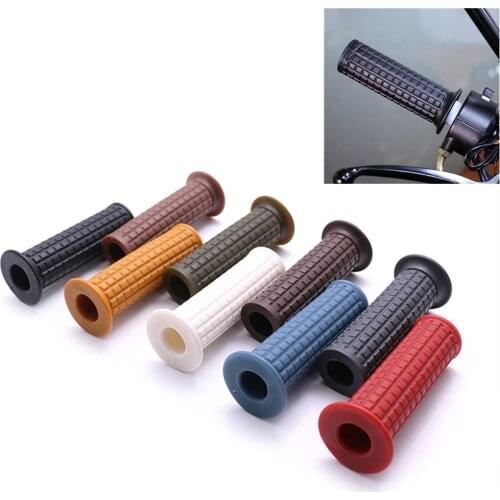 22mm 7/8" Handle Bar Hand Grips for Pit Dirt Bike Motorcycle Black/Red/White/Grey Handle Bar Hand Grips Handlebar Hand Grips