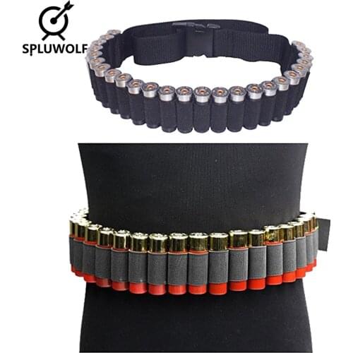 Tactical Military 30 Rounds Shell Bullet Belt Pouch Shotgun Ammo Holder