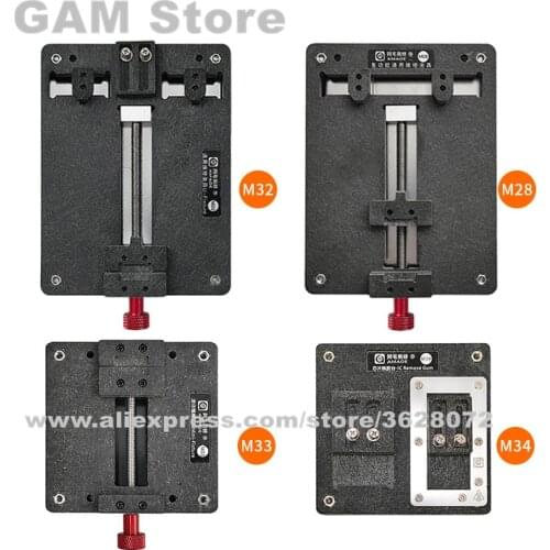 AMAOE M28/M32/M33/M34 Universal Board Solder Repair Holder Jig Fixture Clip PCB Holder Clamp Glue Tin Plant Platform Weld Tool