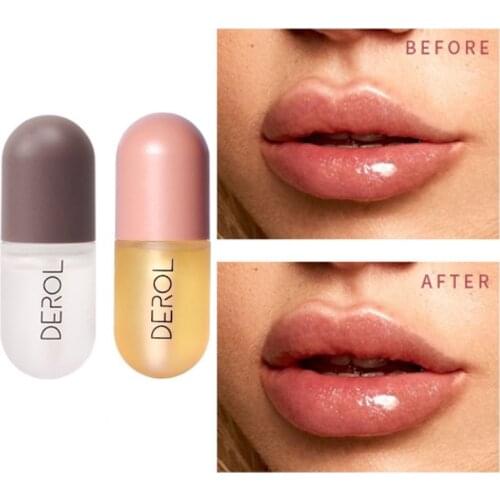 5ml Lips Plumper Instant Volumising Moisturizer Repairing Reduce Lip Fine Lines Mask Jelly Lip Gloss Care Lip Oil Sexy Plump