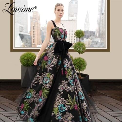 Vestidos Embroidery Evening Dress Arabic Prom Dresses Robe De Soiree вечернее платье 2020 Party Dress For Weddings Custom Made