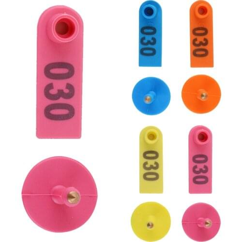 1-100 Numbers Livestock Ear Tags Animal Tags for Cow Cattle Pack of 100