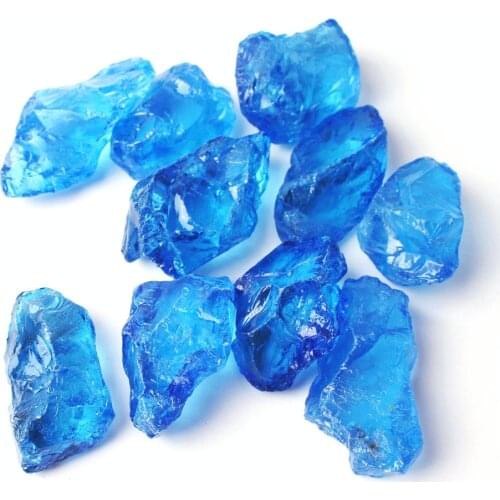 1PC Chakra Quartz Electroplated Color Crystal Blue Stone Mineral Specimen Rough Irregular Healing Pendant