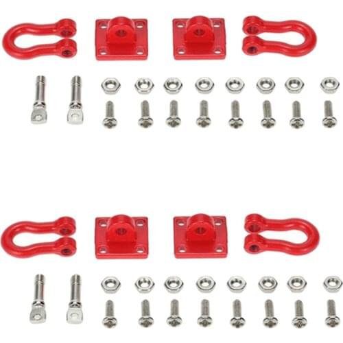 4pcs RC Rock Crawler 1:10 Tow Hook Fits for Axial SCX10 D90