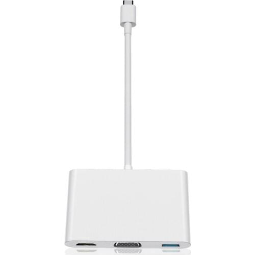 USB C Type C to HDMI-compatible Hub Type C 5 in 1 Adapter with USB 3.0 Usb C VGA