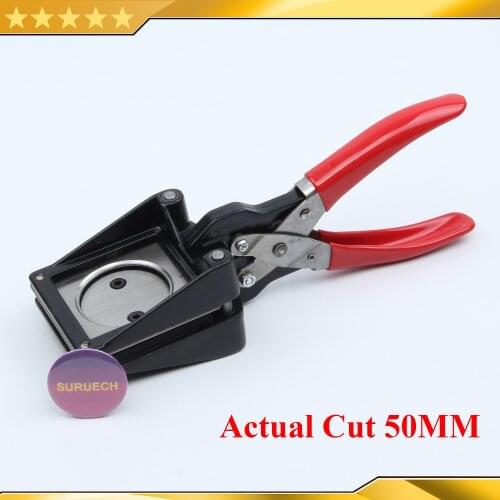 Free Shipping Hand Held Manual Round Actual Cutting Size 50MM 2" Paper Graphic Punch Die Cutter fo Card Making