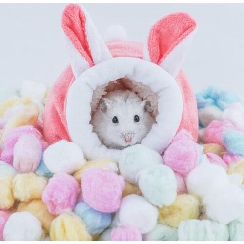 Hamster Cotton House Pet Bed House Small Animal Nest Winter Warm For Rodent/Guinea Pig/Rat/Hedgehog Accessories