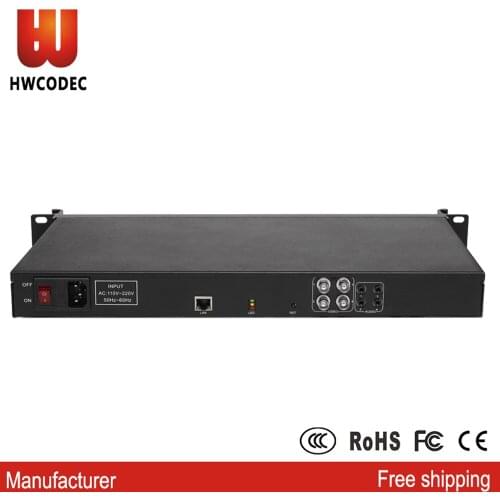 HWCODEC H3404B 4CH CVBS Video Encoder SDK/ OEM/ OSD Encoder 1080P H.264 IPTV Encoder Support P2P SRT RTMP RTSP RTMPS ONVIF UDP