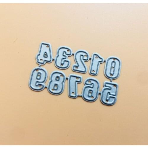 Y1UU Numbers Metal Cutting Dies Stencil Scrapbooking DIY Album Stamp Paper Card Embossing Decor