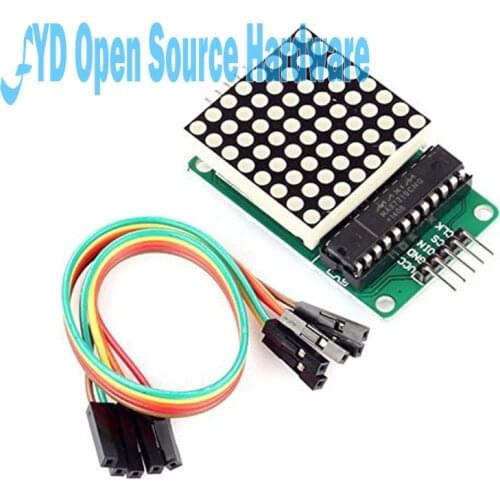 MAX7219 Dot Led Matrix Module MCU LED Display Control Module for arduino 5V Interface Module 8 x 8 Output Input Common Cathode