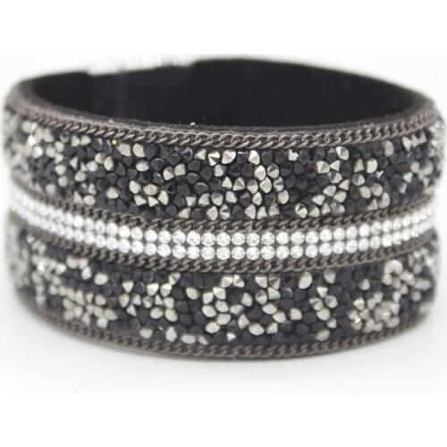 Magnetic buckle mens bracelet ladies bracelet fashion cool bracelet suede bracelet fashion best gift girlfriends