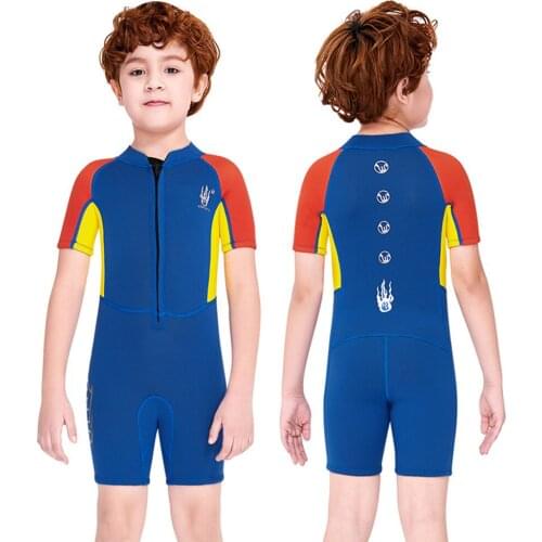 Neoprene 2.5MM Boy Wetsuit Children Rash Guards Surf Swimming Windsurf Kitesurf Kids Scuba Diving Clothes Bathing Suit Swimsuit