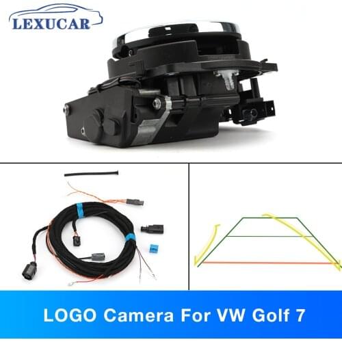 OEM Reverse Camera for VW GOLF 7 VII MK7 Flip Badge Rear View Camera Steering Wheel Controls Dynamic Trajectory 5GG827469F