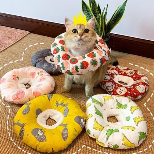 Pet Collar Cat Anti Licking, Anti Scratching, Anti Biting Neck Cover Cotton Sterilization Head Cover Dog Harness Waterproof